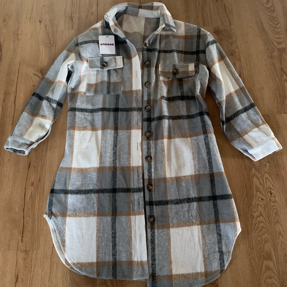 Extra long shacket - Picture 2 of 4